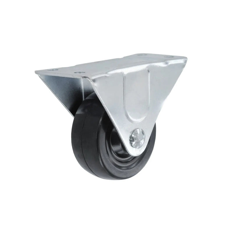 Smiths Ironmongery Rigid Castor Rubber Wheel 50mm