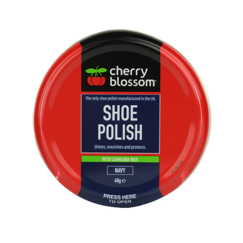 Cherry Blossom Shoe Polish Navy 40g