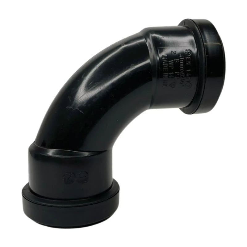 Davant Push Fit Swept Bend 91.25° Black 32mm