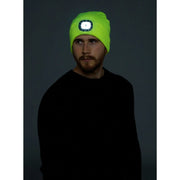 Storm Ridge Adult LED Beanie Hat Yellow