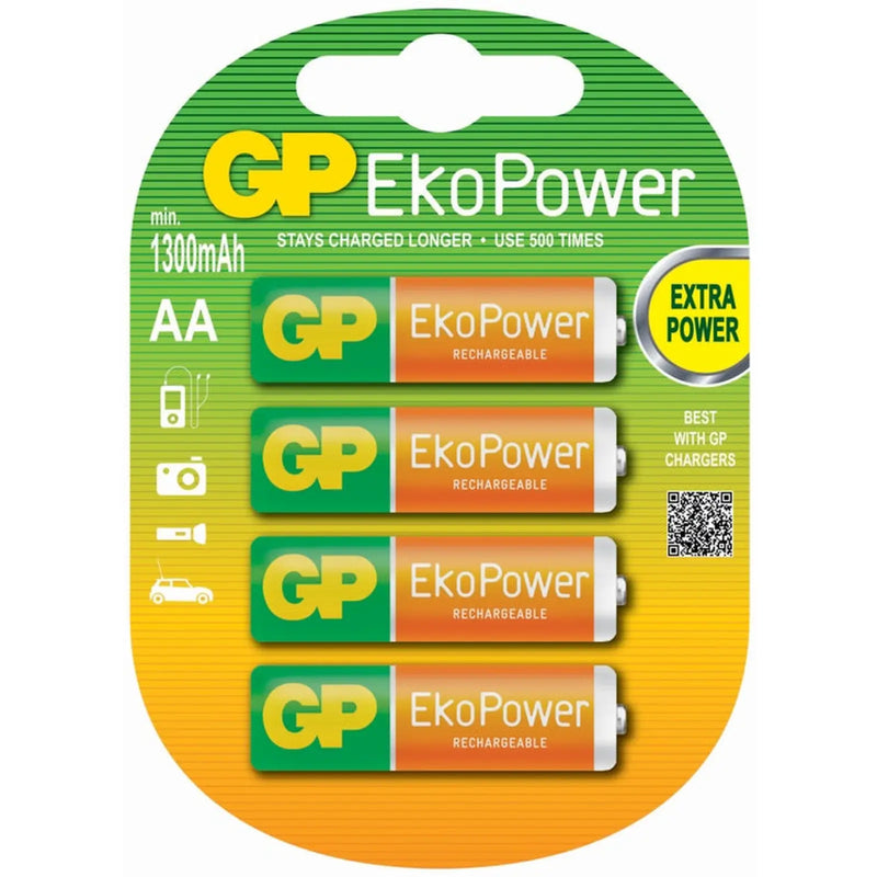 GP AA EkoPower Batteries Pack 4
