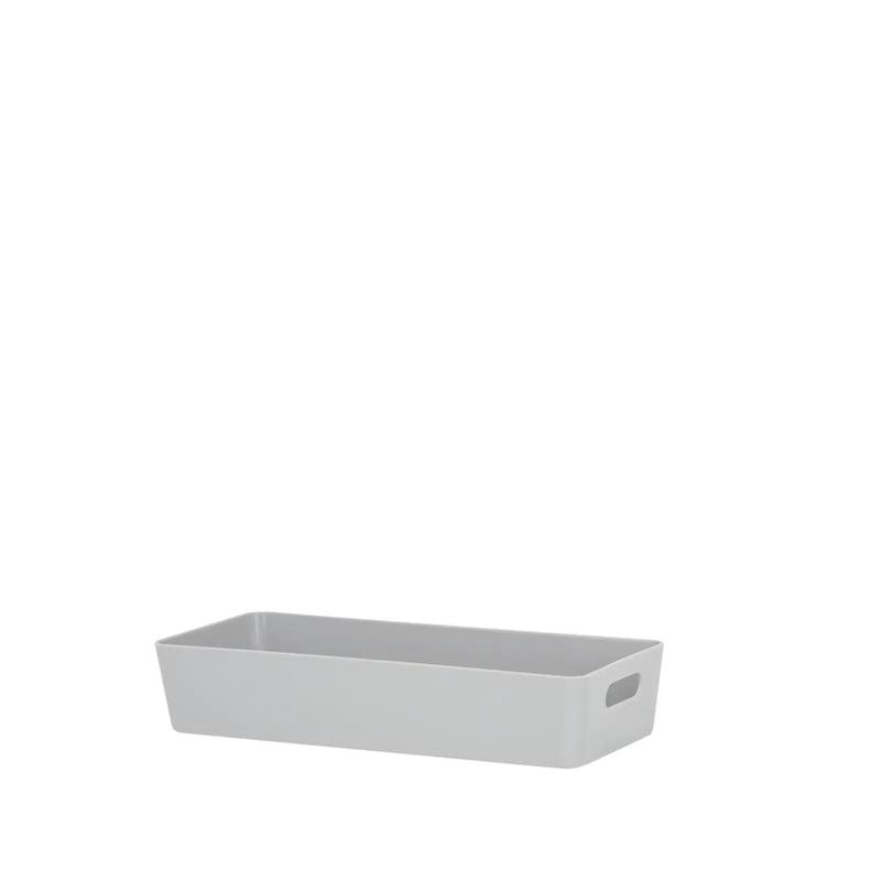 Wham Studio Rectangular Basket 30 x 12.50 x 6cm Cool Grey