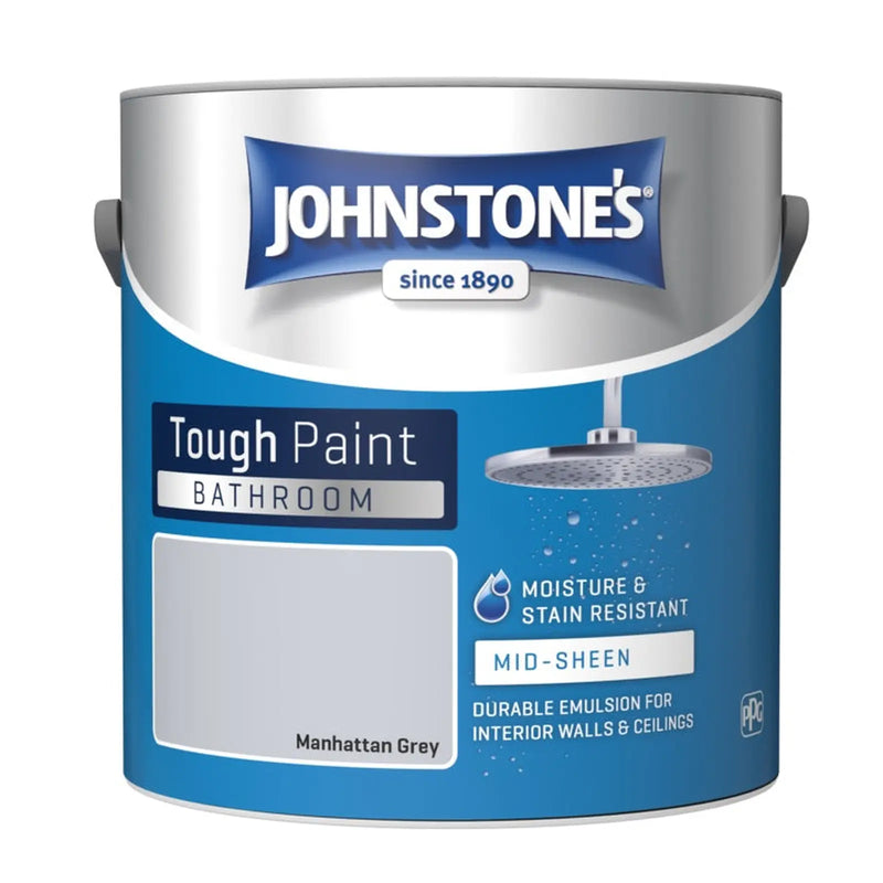 Johnstone's Bathroom Midsheen 2.5L Manhattan Grey
