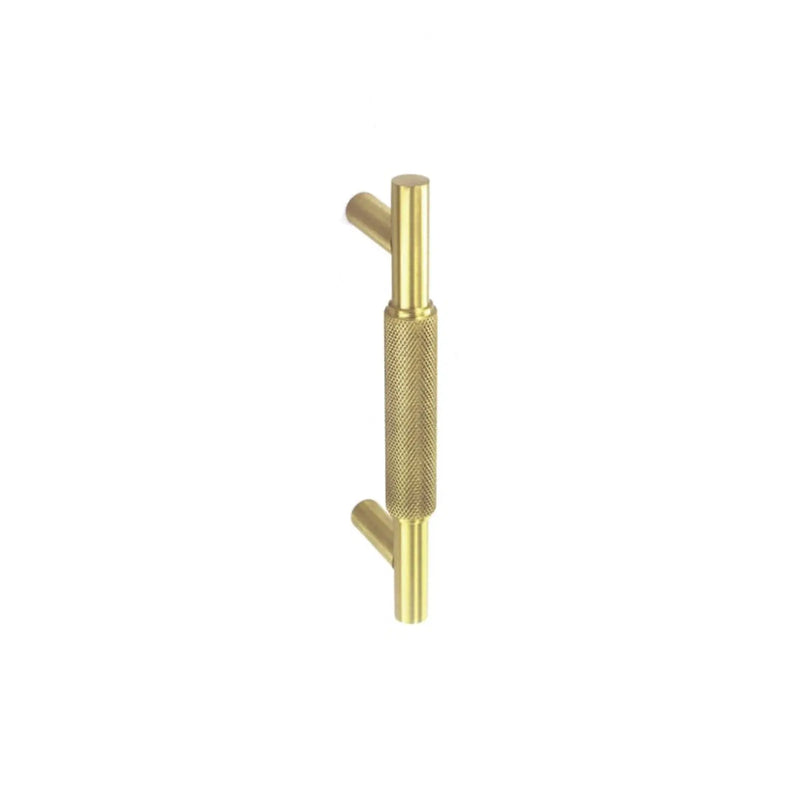 Smiths Architectural Solid Brass Knurled Handle 96mm Satin Brass