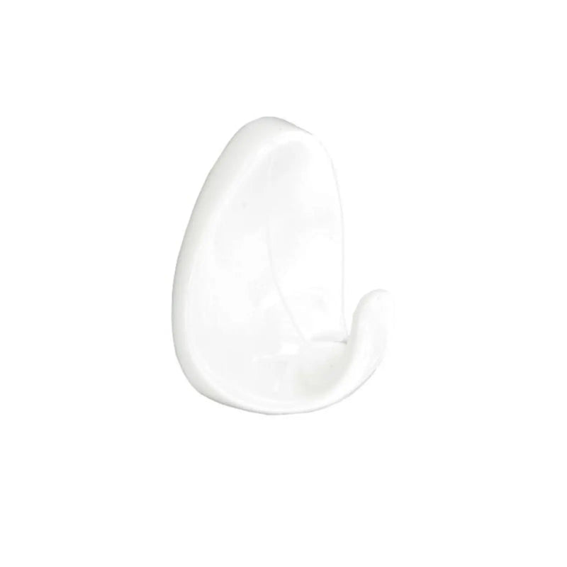 Securit Oval Self-Adhesive Hooks White (4) Medium