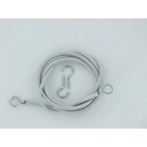 Securpak Curtain Wire 150cm + Hooks Eyes