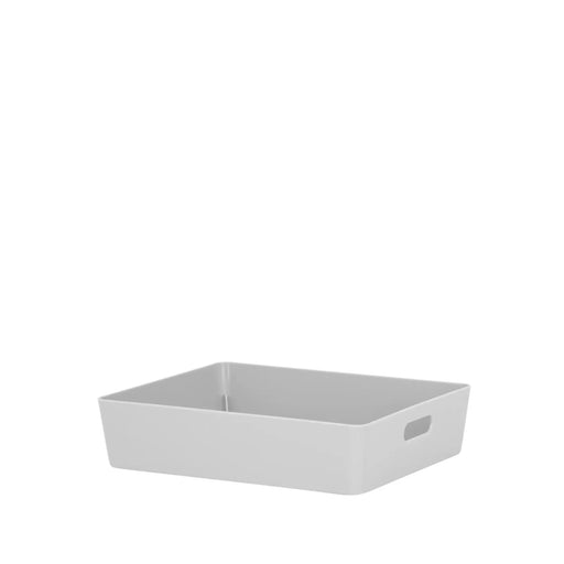Wham Studio Rectangular Basket 25 x 20 x 6cm Cool Grey