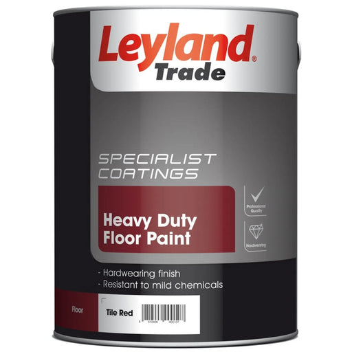 Leyland Trade Heavy Duty Floor Paint 5L Tile Red