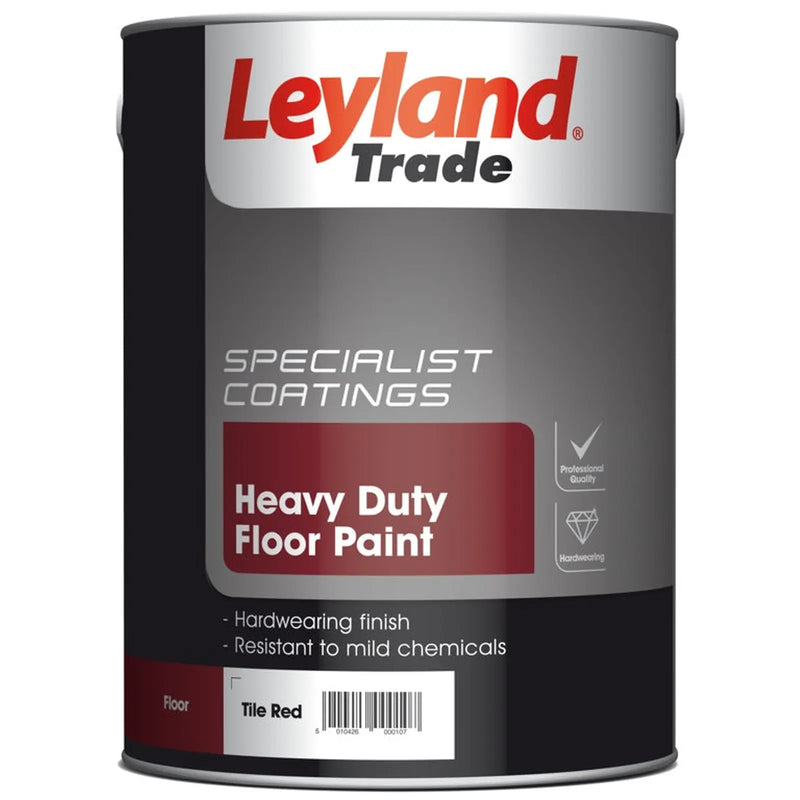 Leyland Trade Heavy Duty Floor Paint 5L Tile Red