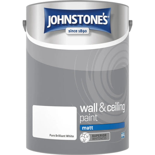 Johnstone's Wall & Ceiling Matt - Brilliant White 5L