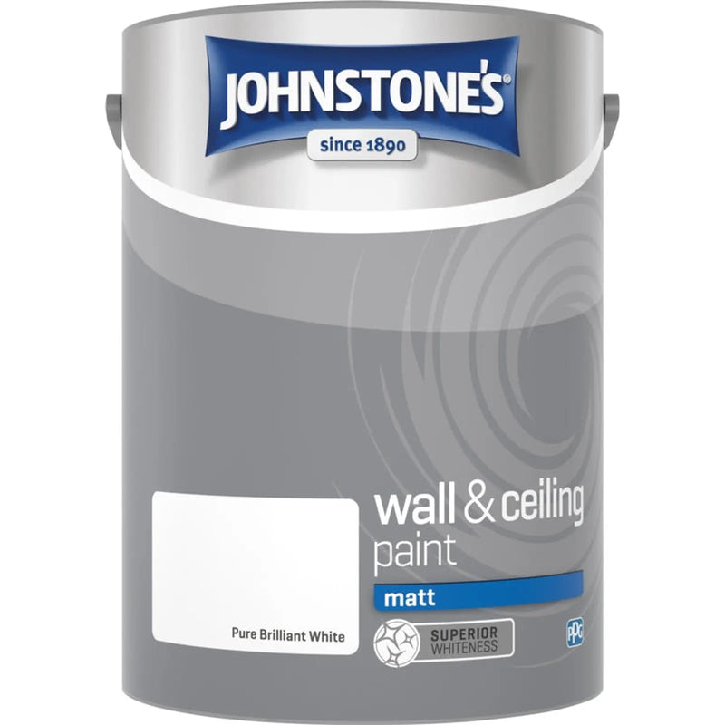 Johnstone's Wall & Ceiling Matt - Brilliant White 5L