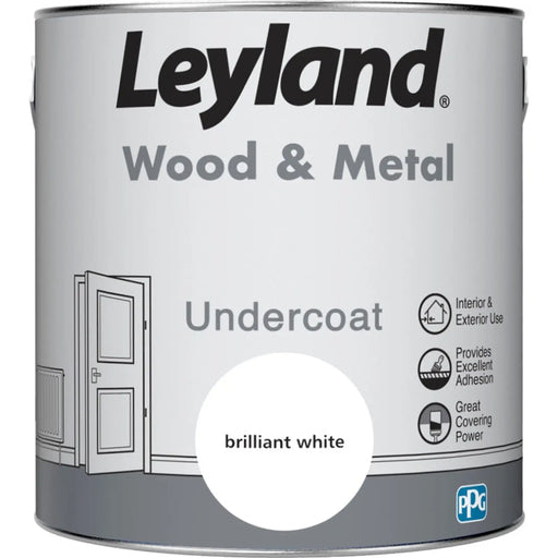 Leyland Wood & Metal Undercoat 2.5L Brilliant White