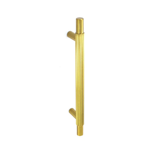 Smiths Architectural Linear Knurled Handle 128mm Satin Brass