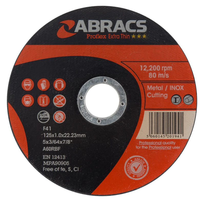 Abracs Proflex Extra Thin Cutting Disc 125mm