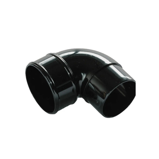 Kayflow Rainwater 90° Round Bend Black 68mm