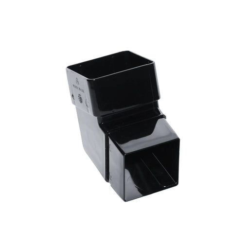 Kayflow Rainwater 112.5° Square Offset Bend Black 65mm
