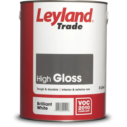 Leyland Trade Gloss 5L Brilliant White