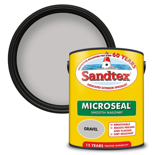 Sandtex Smooth Masonry Paint 5L Gravel