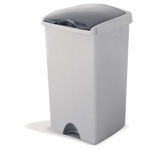 Addis Lift Top Bin 48L Metallic