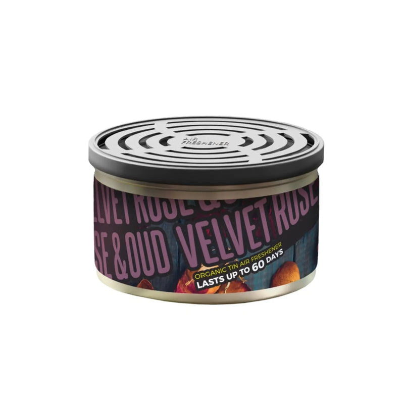 JRP Fresh Tin Air Freshener Carded Velvet Rose & Oud
