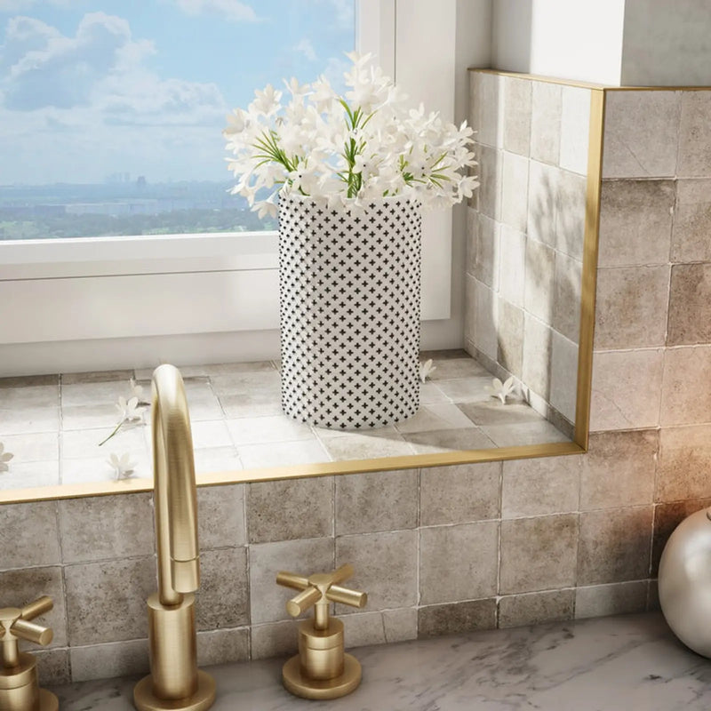 Tile Rite Gloss Brushed Gold Metal Tile Trim L Profile 12mm x 2.44m