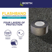 Bostik Flashband Original with Primer 3.75m x 75mm
