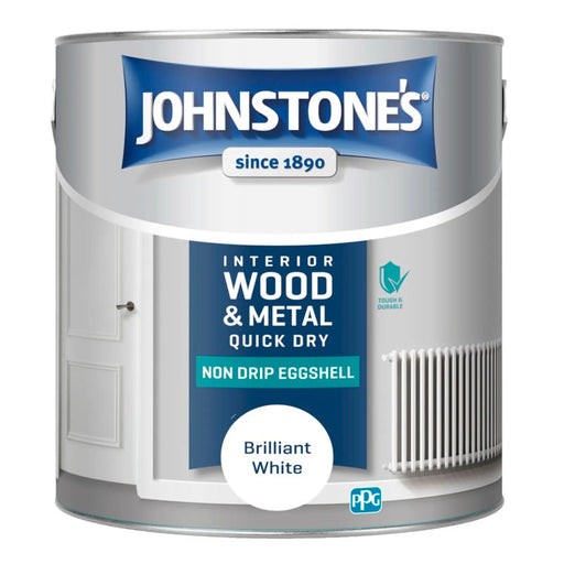 Johnstone's Non Drip Eggshell 2.5L Brilliant White