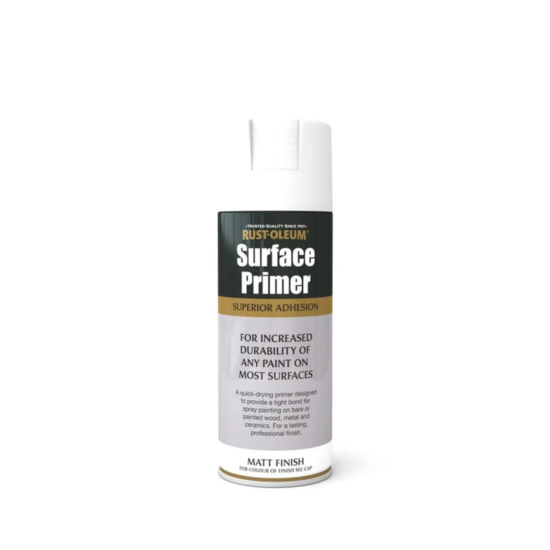 Rustoleum Surface Primer Aerosol 400ml White Matt