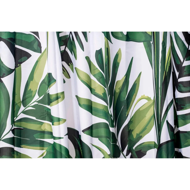 Croydex Shower Curtain 1800mm Green Botanical