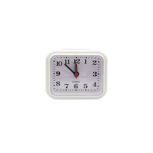 Basiks Mini Alarm Clock White