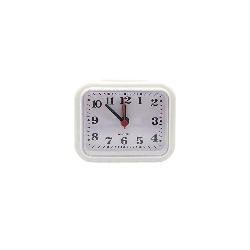 Basiks Mini Alarm Clock White