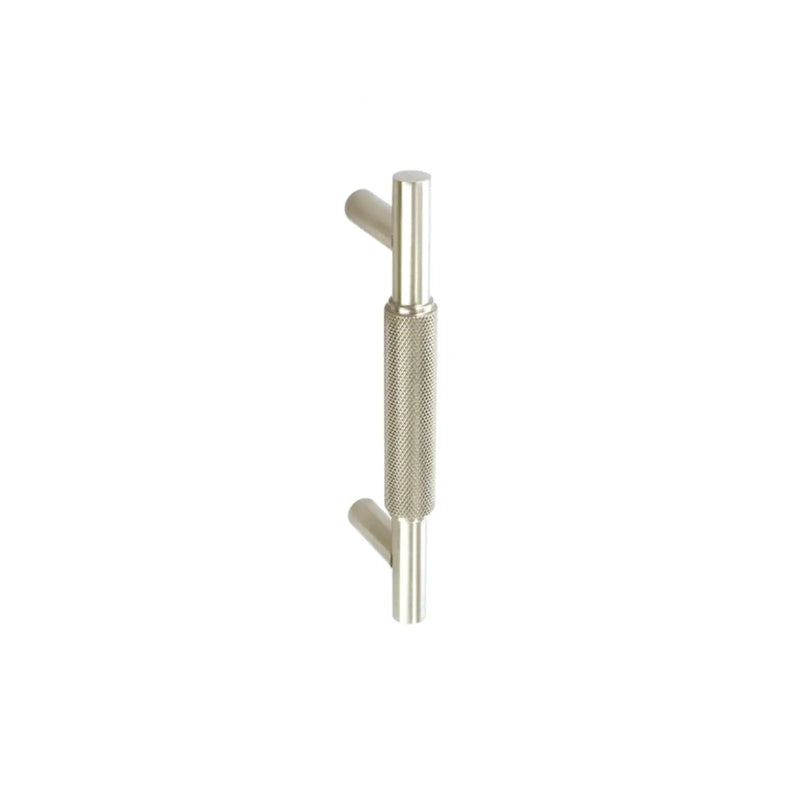 Smiths Architectural Solid Brass Knurled Handle 96mm Satin Nickel