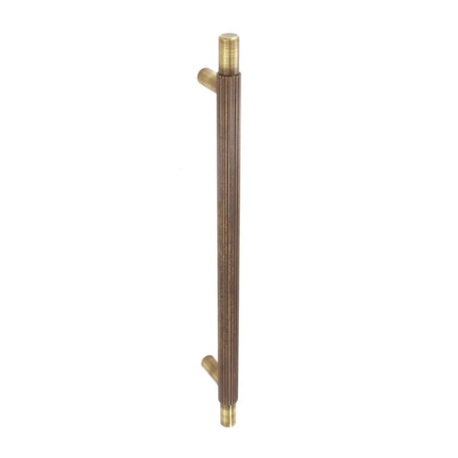 Smiths Architectural Linear Knurled Handle 192mm Antique Brass