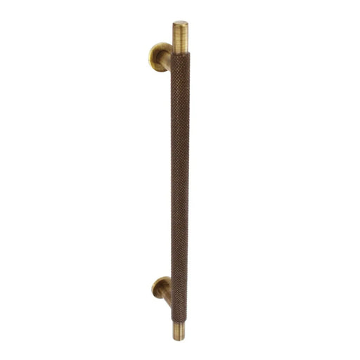 Smiths Architectural Cross Knurled Handle 192mm Antique Brass