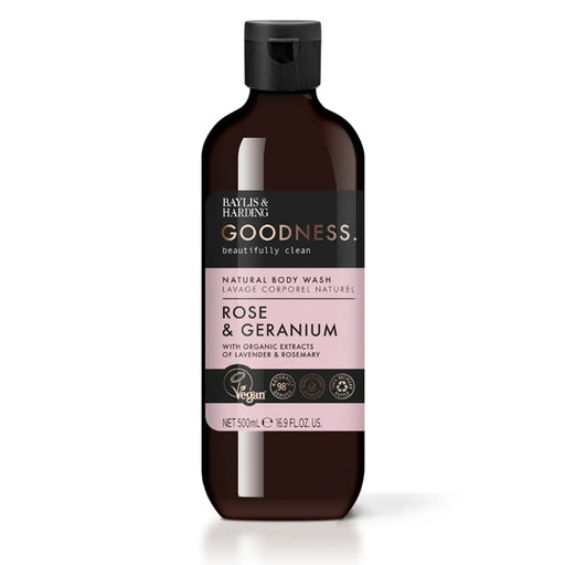Stax Baylis & Harding Body Wash 500ml Rose & Geranium