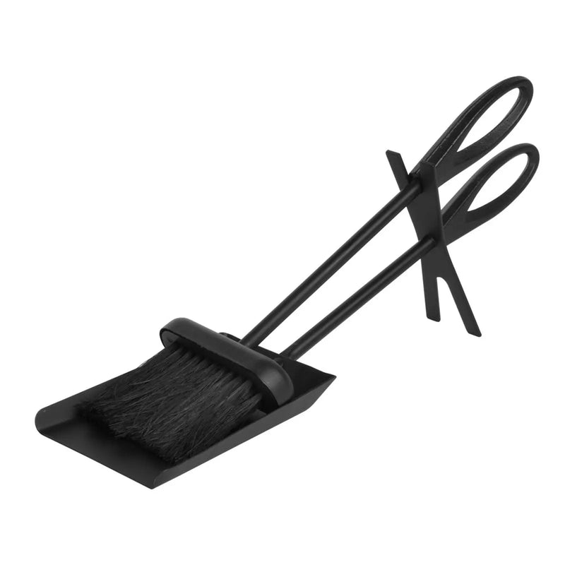 Stax Hearth & Home Fireside Dustpan And Brush Set Black 15"