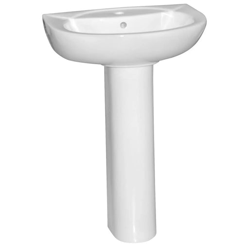 SupaPlumb Basin & Pedestal In A Box 1 Tap Hole
