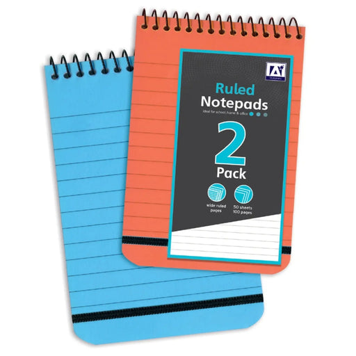 Stax I G Design Ruled Notepads Pack 2