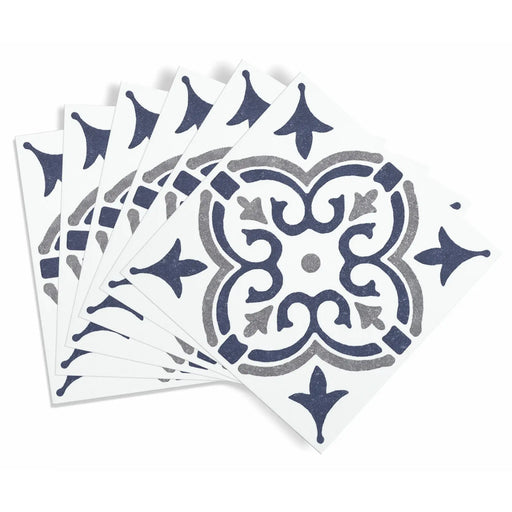 Stax d-c-fix® Self Adhesive Wall Tile Jamila Blue 15cm x 15cm / Pack Of 6