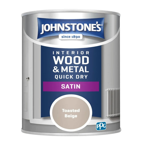 Johnstone's Quick Dry Satin 750ml Toasted Beige