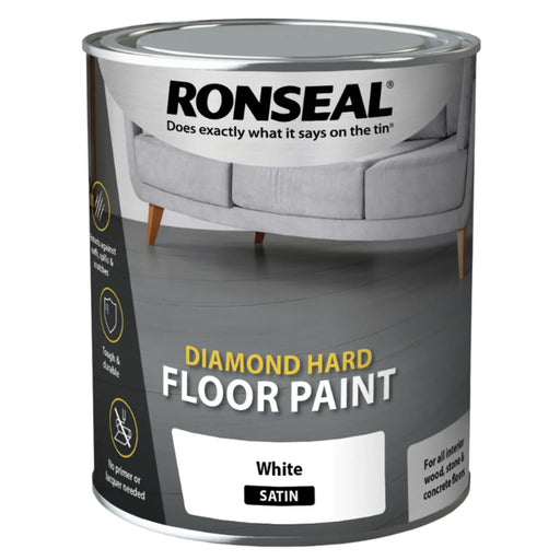 Ronseal Diamond Hard Floor Paint 750ml White