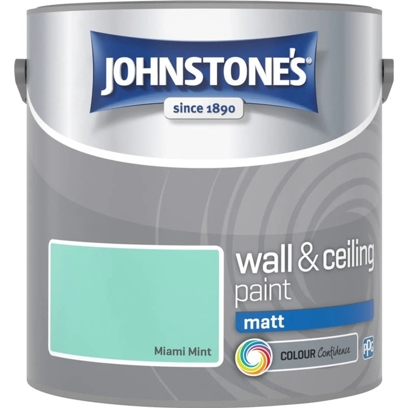 Johnstone's Wall & Ceiling Matt 2.5L Miami Mint