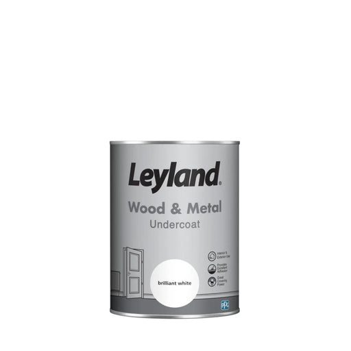 Leyland Wood & Metal Undercoat 1.25L Brilliant White