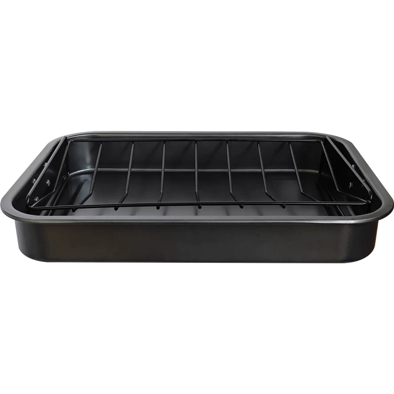 Basiks Non Stick Roaster & Rack 13"