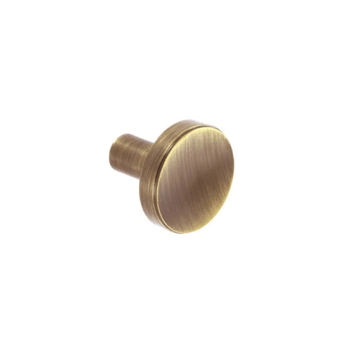 Smiths Architectural Solid Brass Disc Knob 32mm Antique Brass