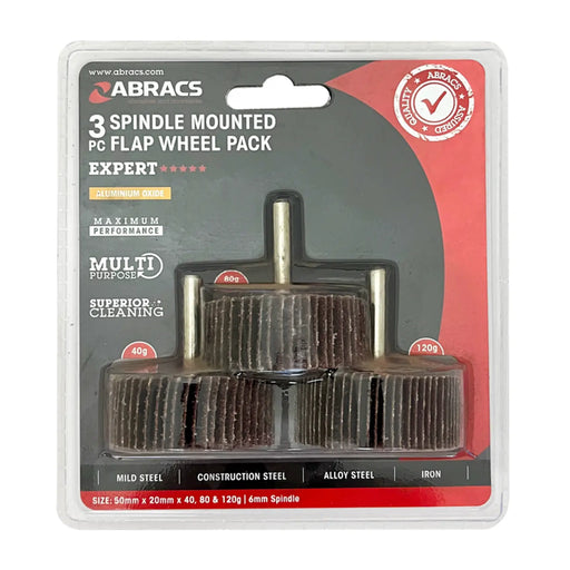 Abracs Flap Wheel 50mm Pack 3