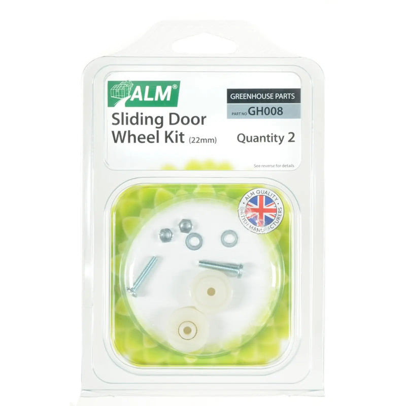 ALM Greenhouse Sliding Door Wheel Kit 22mm
