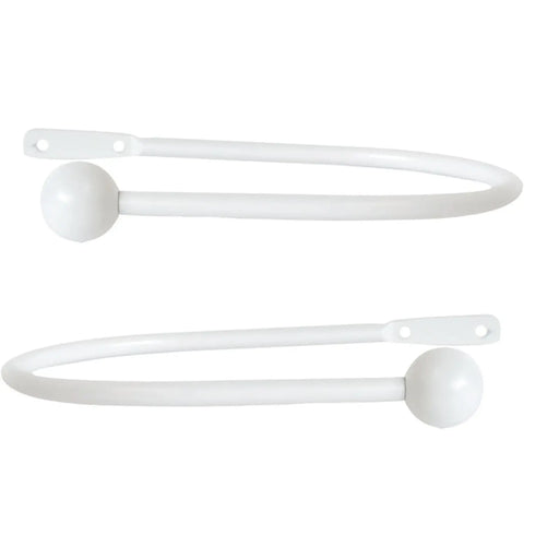 Jones Interiors Cosmos Metal Holdback White