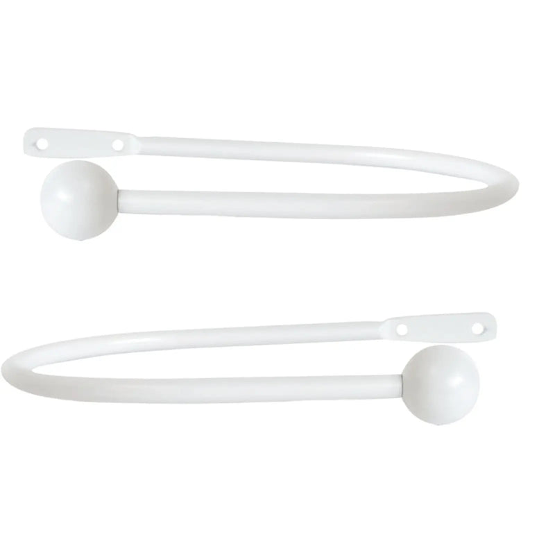 Jones Interiors Cosmos Metal Holdback White