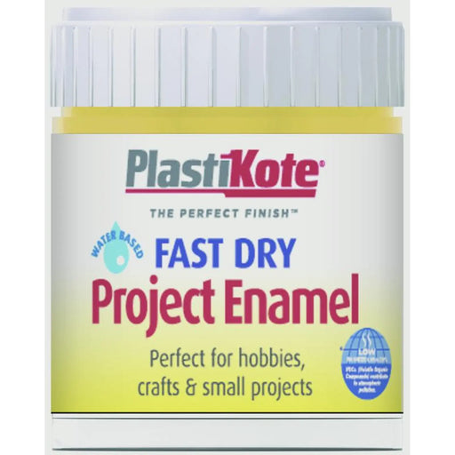 PlastiKote Fast Dry Enamel Brush On Buttercup Yellow - 59ml Bottle